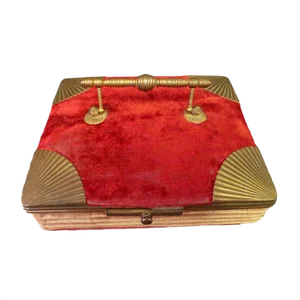 Antique Glove And Jewelry Boxes, Set of 2