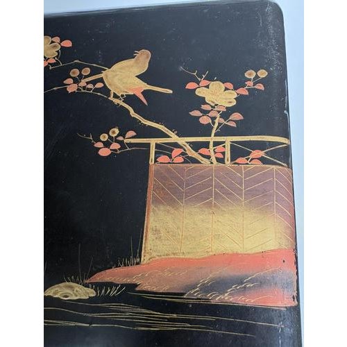 Wood Early 20th Century Japanese Black Lacquer Box, Japan, 1920s For Sale - Image 7 of 10