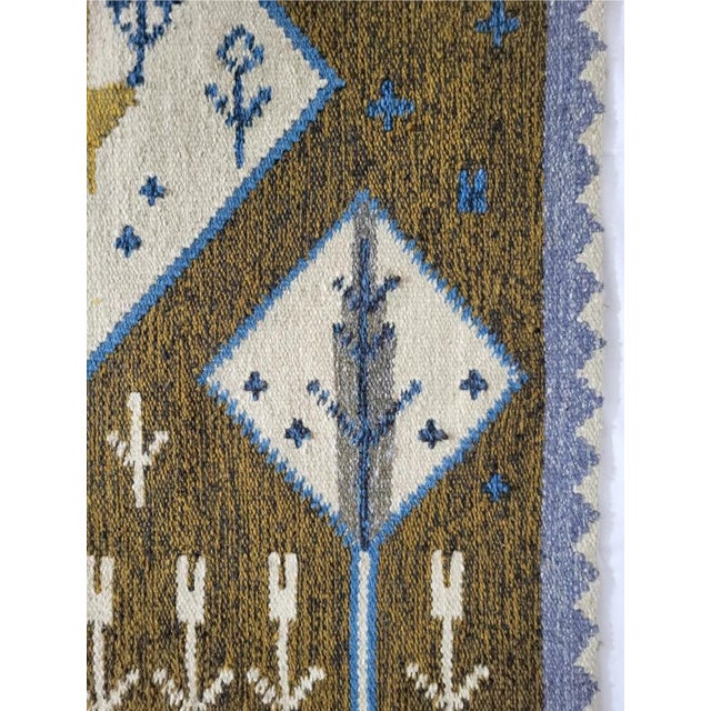 Mid-Century Modern Handwoven Tapestry or Rug by Eva Nemeth, 1960s For Sale - Image 3 of 6