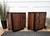 Italian Art Deco Bedside Tables in Wood and Brass, 1940s, Set of 2 For Sale - Image 10 of 12