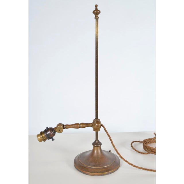 Antique Adjustable Student DeskLamp from Faraday & Son, 1900s For Sale - Image 11 of 11