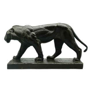 Piero Palozzolo, Striding Panther, 1920s-1940s, Bronze For Sale
