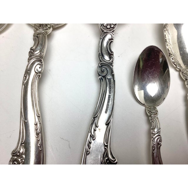 1950s Decor by Gorham Sterling Silver Flatware Set for 12 Service 75 Pieces For Sale In New York - Image 6 of 7