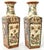 Asian Style Pair Antique Rose Medallion Qing Style Chinese Vases For Sale - Image 4 of 12