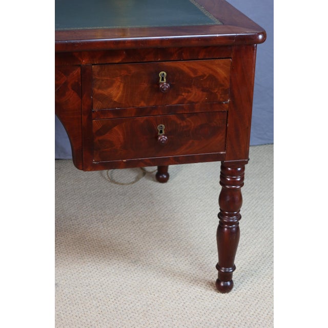Antique Flat Desk in Wood, 1800s For Sale - Image 6 of 16
