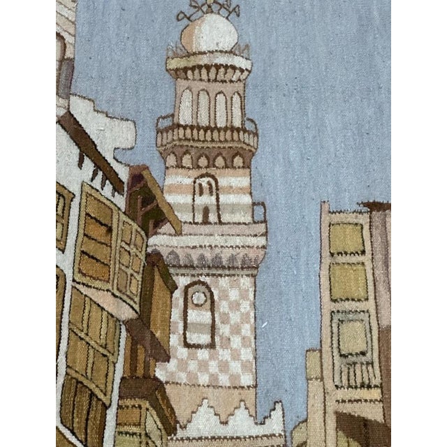 Mid-Century Tunisian Hand Woven Tapestry, 1960s For Sale - Image 9 of 18