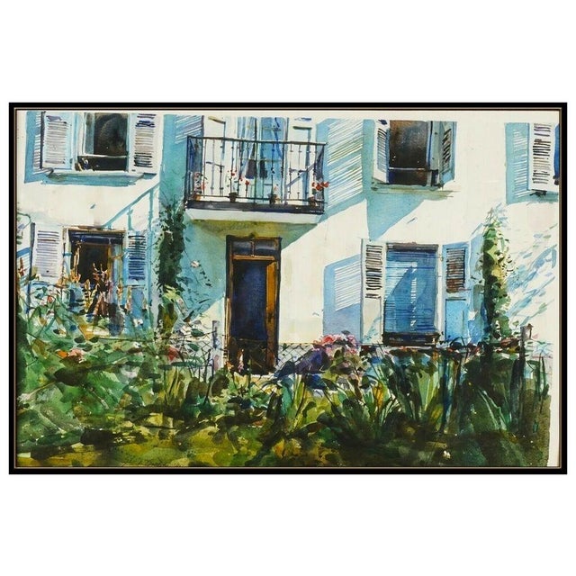 Impressionist 1980s White House on the Beach, Shirl Goedike For Sale - Image 3 of 5