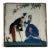 Early 20th Century Art Deco Reverse Painted Glass Courting Scene: Victorian Picture For Sale