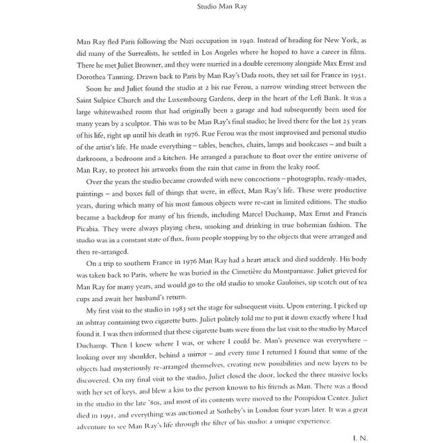 White "The Studio of Man Ray" Book 2006 Nowinski, Ira For Sale - Image 8 of 12