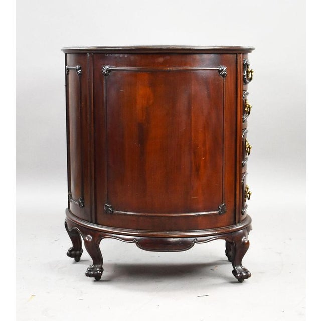 Victorian Mahogany Kidney Shaped Desk, 1870 For Sale - Image 4 of 12