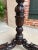 Wood Antique English Carved Display Pedestal Stand Jardiniere Plant Bronze Table For Sale - Image 7 of 13