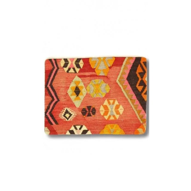 Traditional Vintage Hand Woven K49 Pillow 16" X 24" For Sale - Image 3 of 3