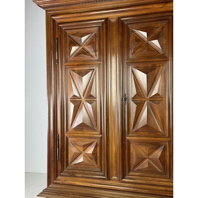 Burgundy Walnut Wardrobe, 1700s For Sale - Image 12 of 18