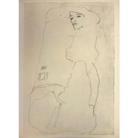 Artist:Egon Schiele Country:Austria Title:The dancer Moa Medium:Lithograph – 23 Marks:Signed in plate Printed:1968 by Max...