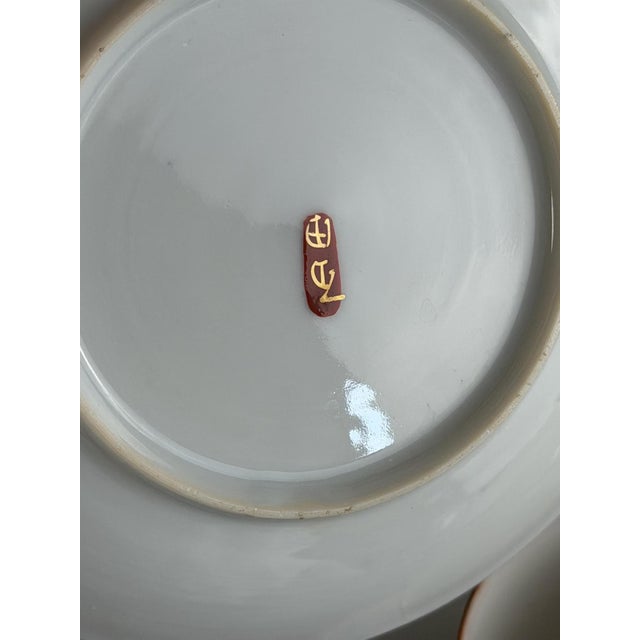 Vintage Japanese Satsuma Tea Set for Twelve in Gilded Porcelain, 1920s, Set of 27 For Sale - Image 14 of 15
