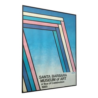 Framed Herbert Bayer Chromatic Gate / Santa Barbara Museum of Art Print "A Year of Celebration 1985" For Sale