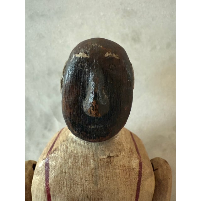 Vintage Hand Carved Wood Folk Art Figures For Sale - Image 9 of 10