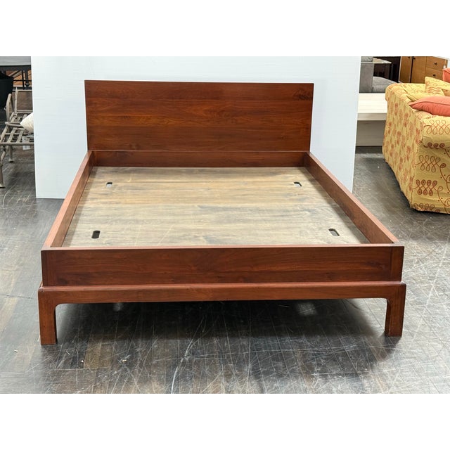 Queen Size Bespoke Ming Platform Bed Frame For Sale - Image 12 of 12