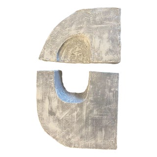 Minimalist Abstract Block Wall Art- Set of 2 For Sale