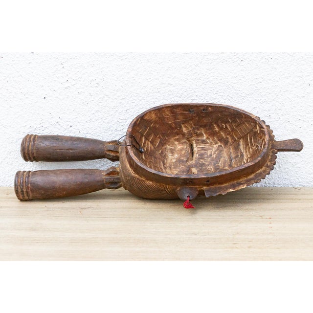 Brown Senufo Kpelie Finely Carved Mask For Sale - Image 8 of 9