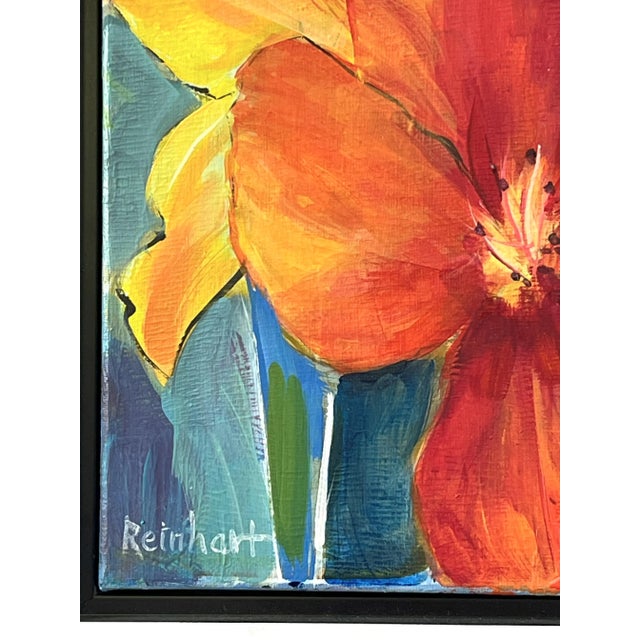 Textile Signed Original Painting by Karen Reinhart (American, 1938-2023) For Sale - Image 7 of 12