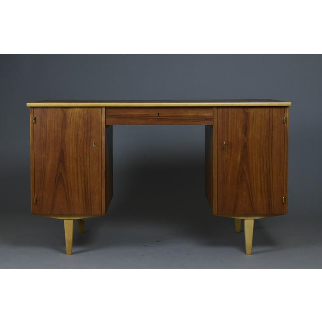 Mid-Century Modern Swedish Double-Sided Desk in Teak, 1960s For Sale - Image 17 of 17