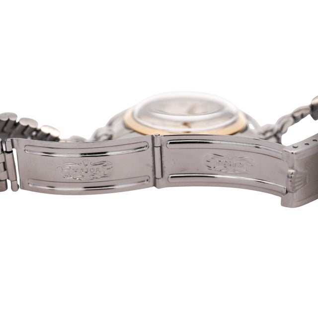 Mid 20th Century Vintage Rolex Oyster Perpetual Date Two-Tone Steel & Gold Jubilee Bracelet Watch For Sale - Image 5 of 9