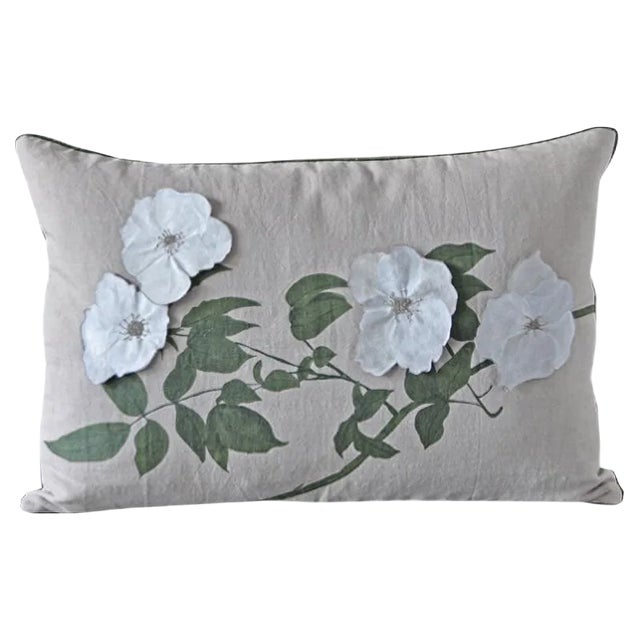 Wild Roses Cushion from GAIADIPAOLA For Sale
