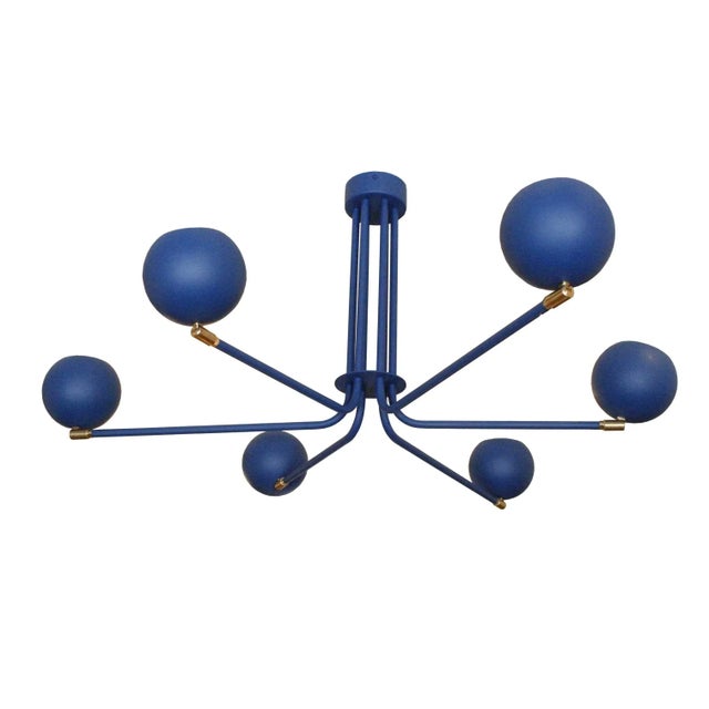Blue Jupiter Chandelier by Juanma Lizana For Sale - Image 12 of 12