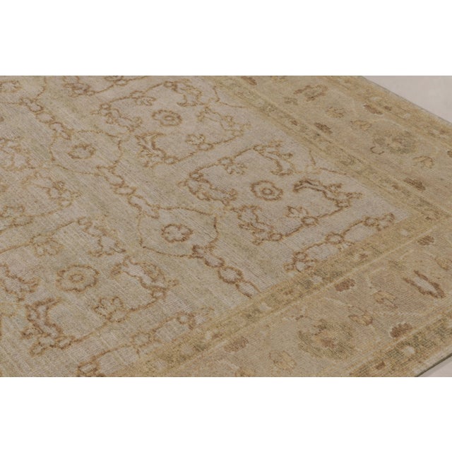 Contemporary Rug & Kilim’s Modern Runner Rug in Traditional Dual-Toned Floral Pattern For Sale - Image 3 of 8