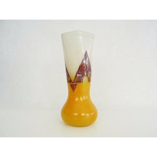 Art Nouveau Vase with Geometric Patterns by François Théodore Legras, 1920s For Sale - Image 3 of 11