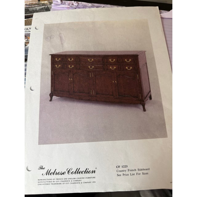 1990s Guy Chaddock Melrose Collection Country French Sideboard For Sale - Image 9 of 11