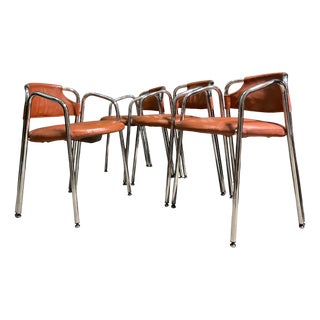 Vintage Dinning Chairs by Gastone Rinaldi, 1980s, Set of 4 For Sale