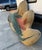 1970s Oversized Sally Bright Wicker Wave Design Art For Sale - Image 4 of 11