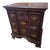 Chippendale Style Block Front 3 Drawer Nightstand Chest Bedside Table For Sale