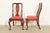 Henkel Harris Queen Anne Solid Mahogany Dining Chairs, Set of Four For Sale - Image 9 of 12
