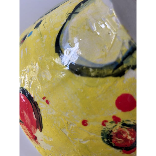 2010s Pair of Colorful, Abstract Ceramic Bowls Signed Lori Dresner For Sale - Image 5 of 11