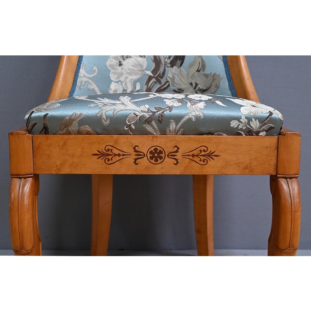 Gondola Chair in Cherry and Speckled Maple For Sale - Image 10 of 18