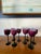 Empoli Set of 8 Carlo Moretti Empoli Cased Glass Plum Wine Glasses For Sale - Image 4 of 7