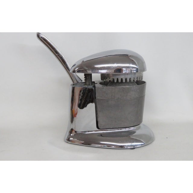 Rival Tilt Top Juice O Mat Hand Press Juicer Deco Chrome Industrial Style 4502b For Sale - Image 4 of 18