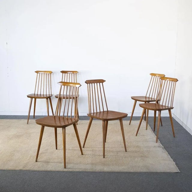 1960s Dining Chairs in the style of Folke Pålsson, 1960s, Set of 6 For Sale - Image 5 of 13