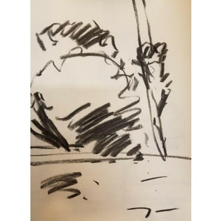 Contemporary Abstract Charcoal Sketch by Jose Trujillo For Sale