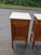 Antique French Oak White Marble Top Bedside Cabinets - A Pair For Sale - Image 4 of 12