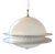 Space Age Pendant in Glass and Metal in the style of Tobia Scarpa for Flos, 1960s For Sale