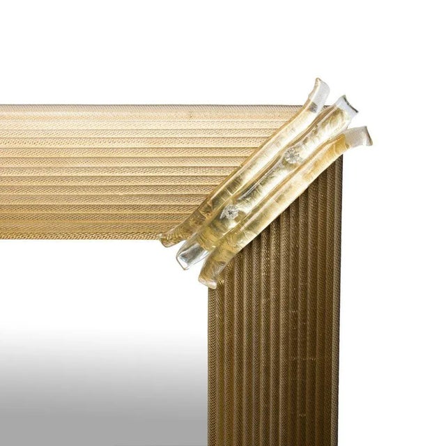 Gold Venetian Rigatello Mirror For Sale - Image 4 of 5