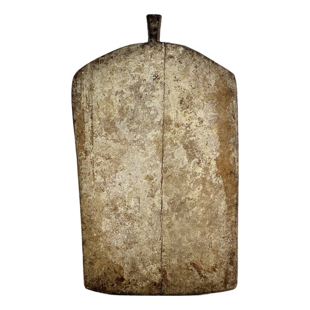 Stupendous Large Antique Primitive French Bread Board With Remnant Flour For Sale
