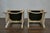 White Mid 20th Century Pair of Swedish Midcentury Whitewash Upholstered Armchairs, Scandinavian Modern For Sale - Image 8 of 10