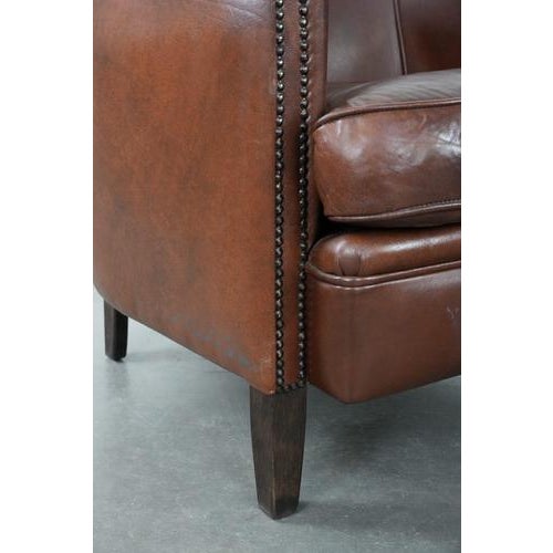 Club Chairs in Cowhide Leather, Set of 10 For Sale - Image 14 of 15