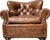 Chair and Ottoman Set in Saddle Toned Leather by Ralph Lauren For Sale - Image 10 of 17