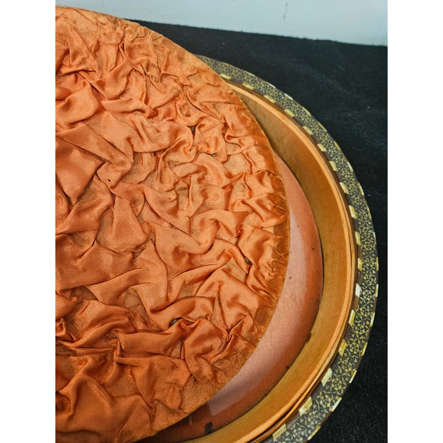 Moroccan Vintage Moroccan Bone and Wood Intricate Inlaid Round Box For Sale - Image 3 of 4